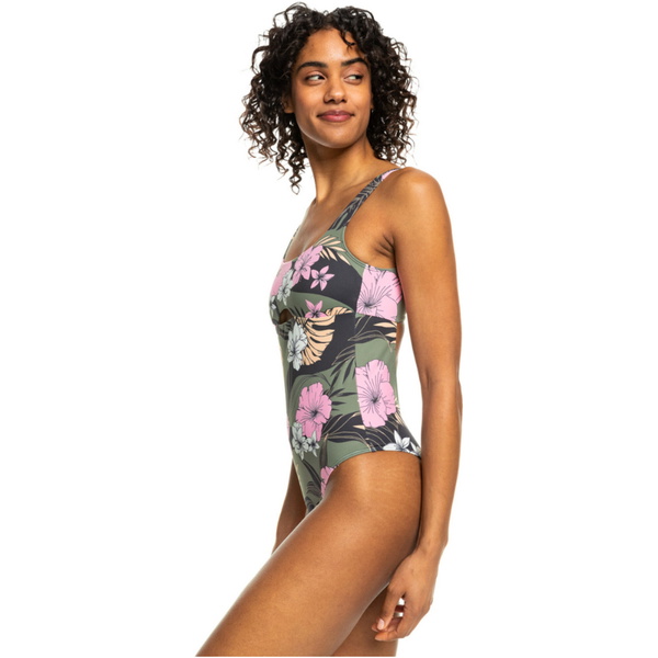 Maillot De Bain Une Pièce Roxy Pro The Double Line ERJX103636 - Anthracite Classic Pro Surf